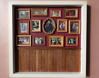 Miniature Degas Art Gallery Diorama: 3D Wall Art Frame Box