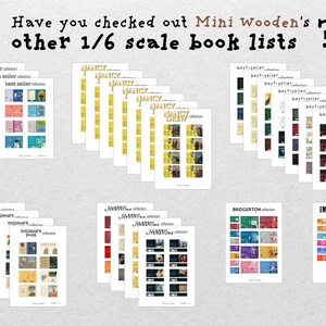 Ensemble de 55 couvertures de livres miniatures imprimables de la série Best-seller pour maisons de poupée Échelle : 1/6 image 10