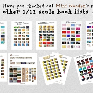 Printable 27 Miniatur Buch Cover Classic Kinderbuch Sammlung Set Maßstab: 1/12 Bild 9