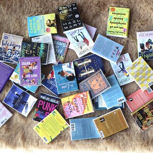 Printable Bestseller Books Collection 32 Miniature Book Covers Set for Dollhouses Scale: 1/12 image 5