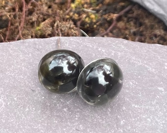 Obsidian Protection and Healing Stud Earrings Handmade with Love, Crystal Jewellery