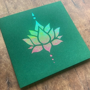 Lotusblumen-Grußkarte zum Geburtstag, Glückwünsche, Denke an dich, spirituelle Wohlfühlkarte