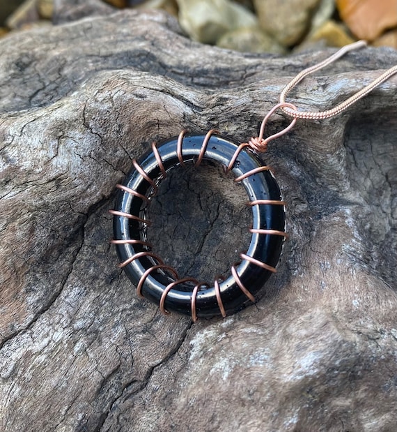 Shungite Ring EMF Protection Pendant Necklace Etsy Ireland