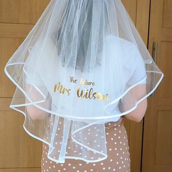 Personalised Veil, Hen Party Veils, Bachelorette Party Veil, Hen Do Veil