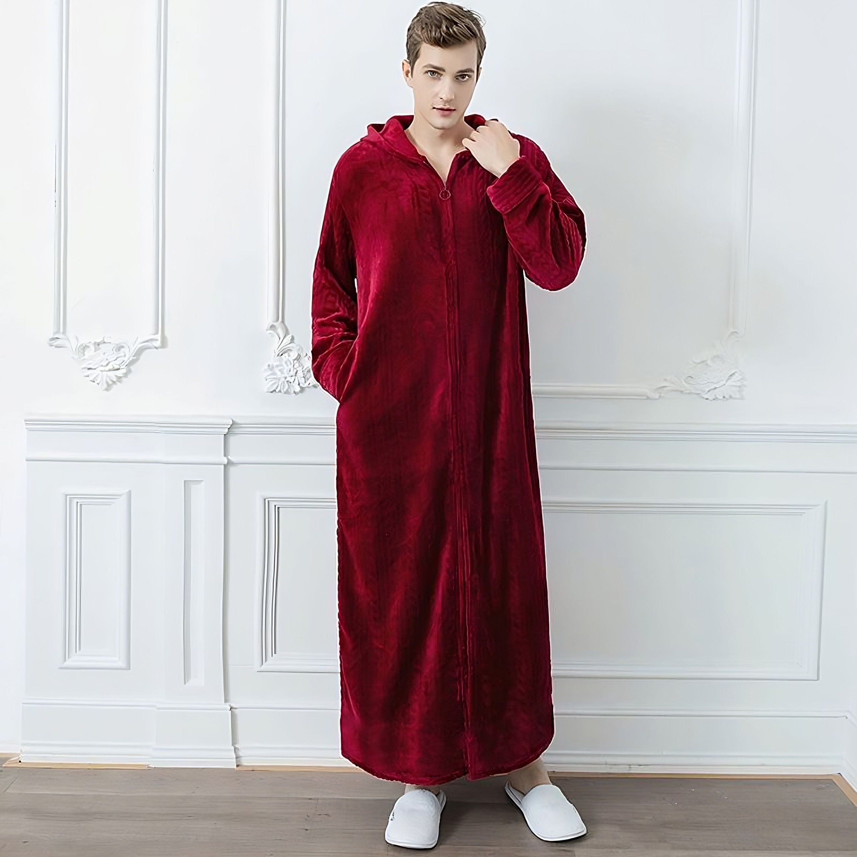 Luxury Super Soft Men Dressing Gown Mens Bathrobe India  Ubuy