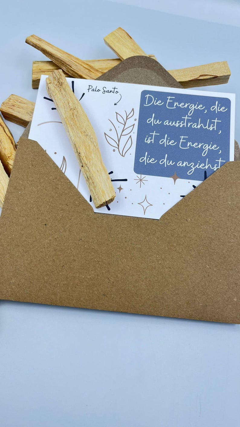Card With PALO SANTO Including Matching Envelope Greeting Cards Gift