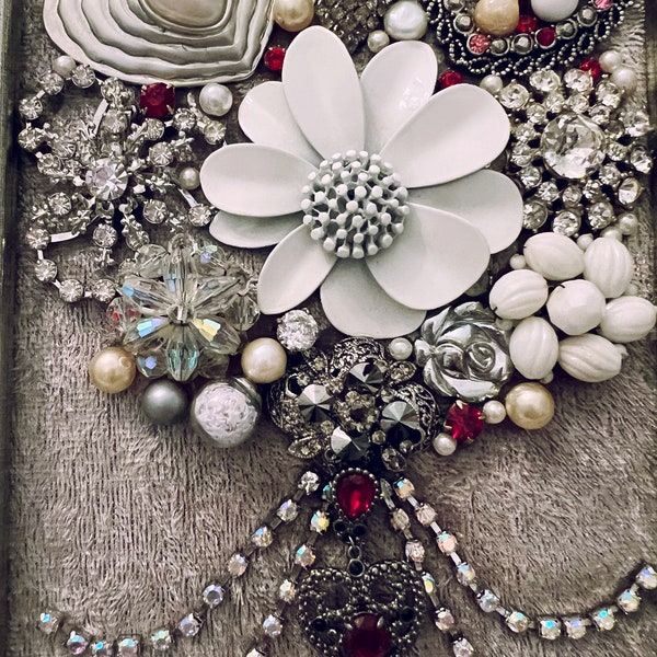 Framed Jewelry Art Etsy