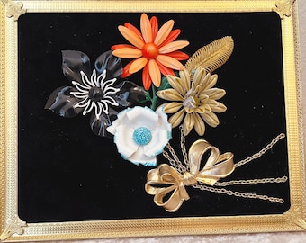 Antique Framed Jewelry Art