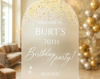 Happy Birthday Sign, Welcome Board, Party Decorations