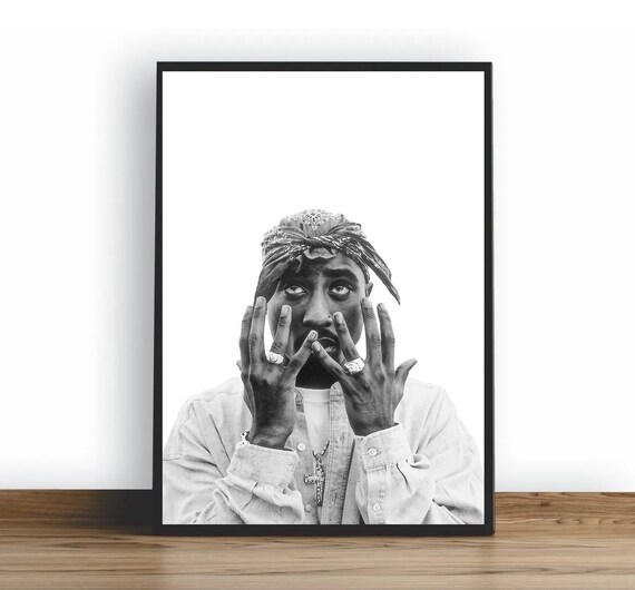 Tupac 2pac Music Poster Painting Art Wall Canvas for Living - Etsy