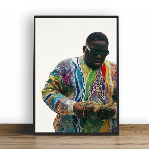 Notorious Biggie Smalls Music Poster Canvas Wall Art Home Etsy