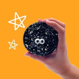 Taba Squishy - Big Cookie soft squishy toy in a bag, kawaii desk toy, stress relief toy, squishy toy, unique fun, handmade squeeze toy.