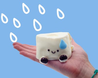 Taba Squishy - Toilet Paper soft squishy toy in a bag, kawaii desk toy, stress relief toy, squishy toy, unique fun, handmade squeeze toy!