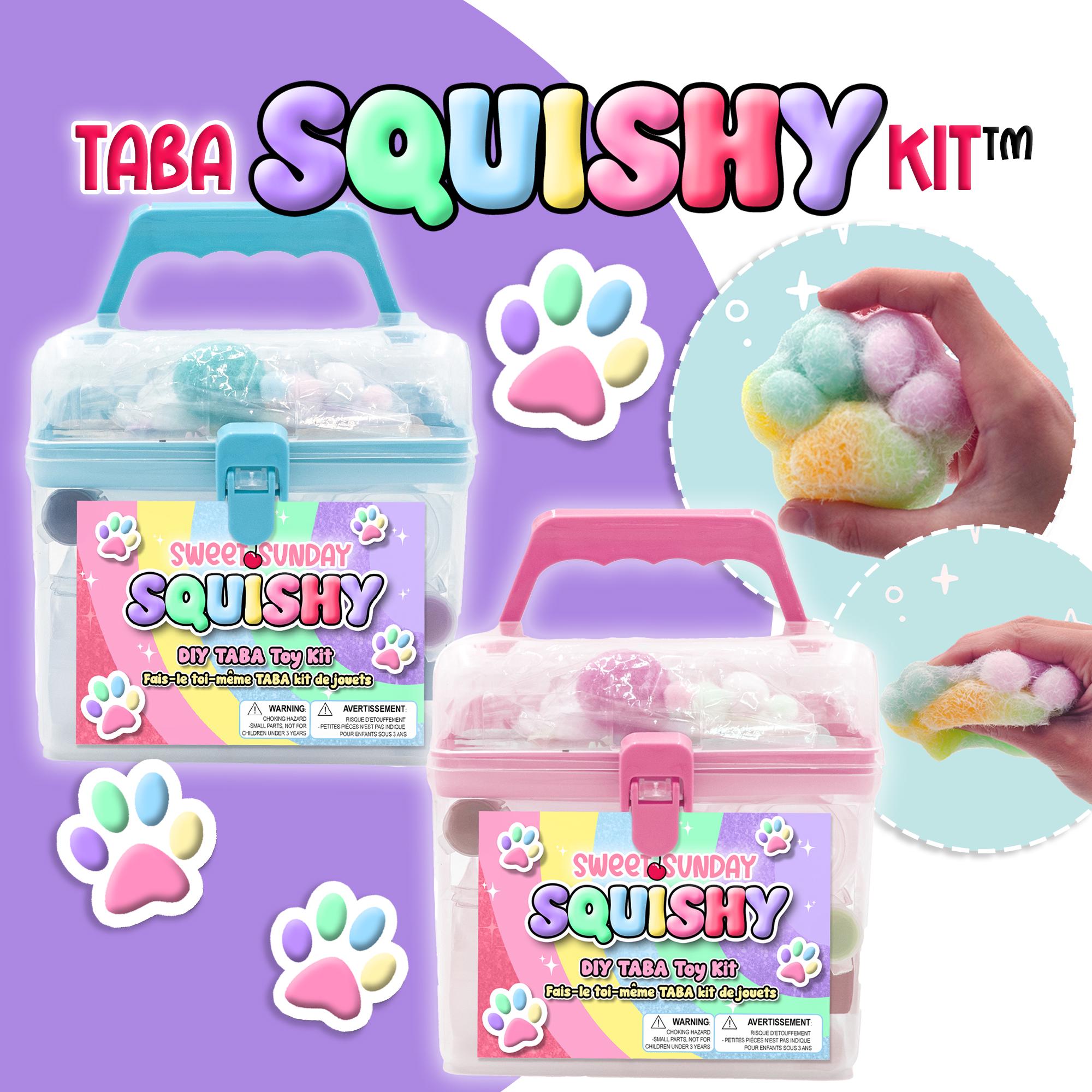 Taba Squishy Kit -  Make up to 4 paw print squishy toys, squishy making kit for kids, DIY Taba squishy, squishy set, squishy toy craft kit!