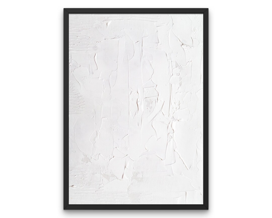 White Texture Wall Art Faux Fabric Modern Minimalist Printable Wall Art