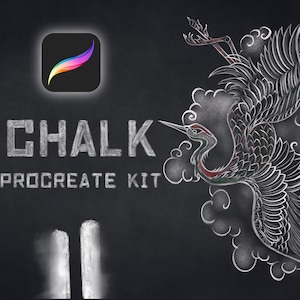 Chalky Brush Set | Chalk art for iPad | Digital Chalk Sketch Brushes | Chalk brush | Sketch Chalk Procreate brush