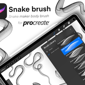 Snake Brush | Procreate Snake Scale Brush set | Procreate Snake Body Tattoo Brush Set | Procreate Snake Textures