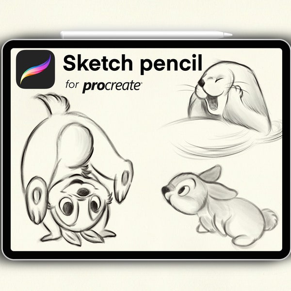 Sketch Brushes for Procreate | Digital Sketch Brushes | Sketch brush | Sketch Procreate brush