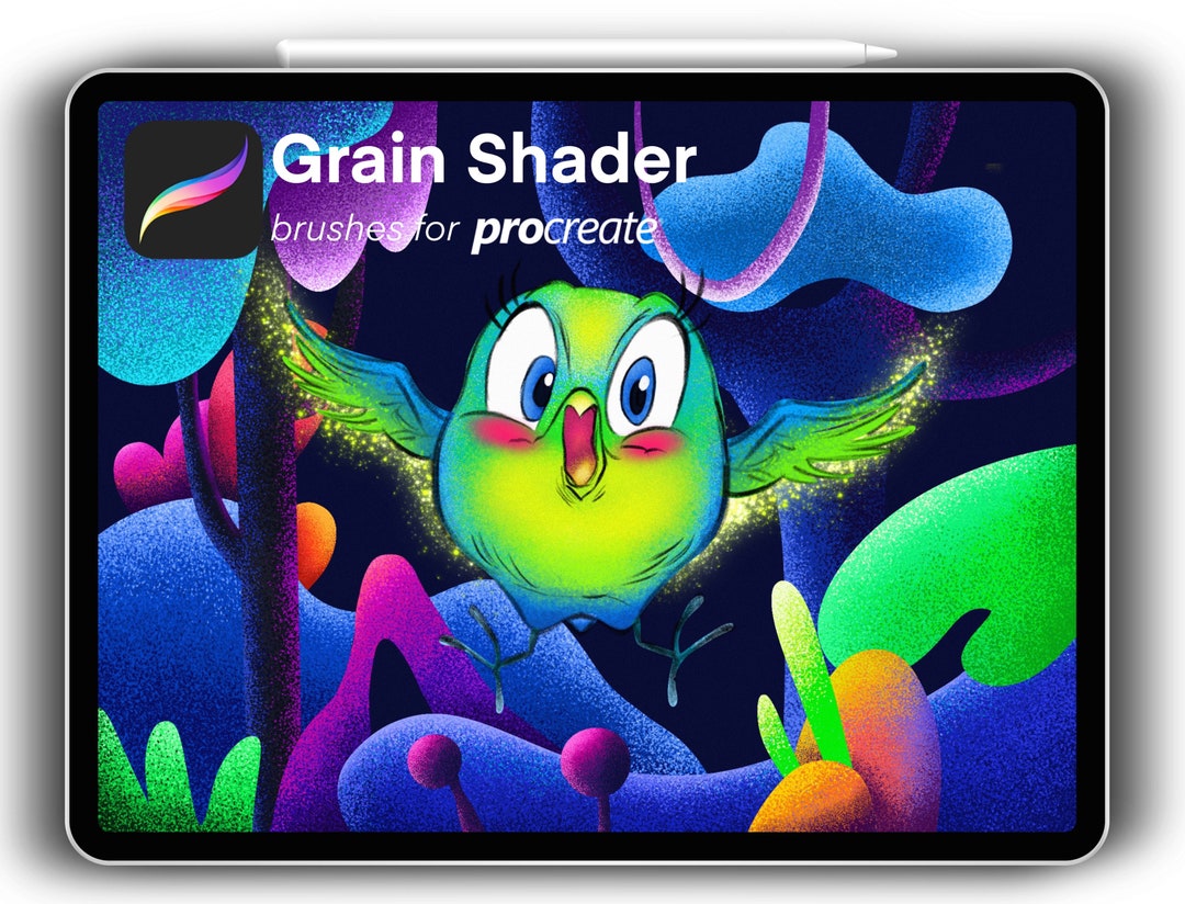 Grain Shader Brushes Procreate Procreate Grain Brush Set Etsy