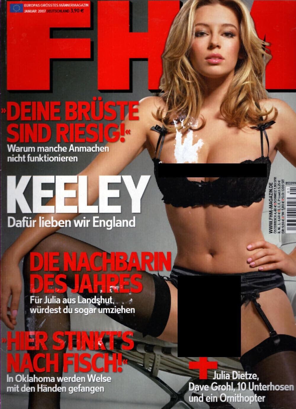 FHM Magazine Germany 2007-01 Keeley Hazell ACCEPTABLE