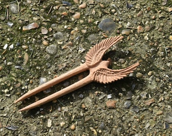 Unique wing shaped hair fork/stick limited to 1