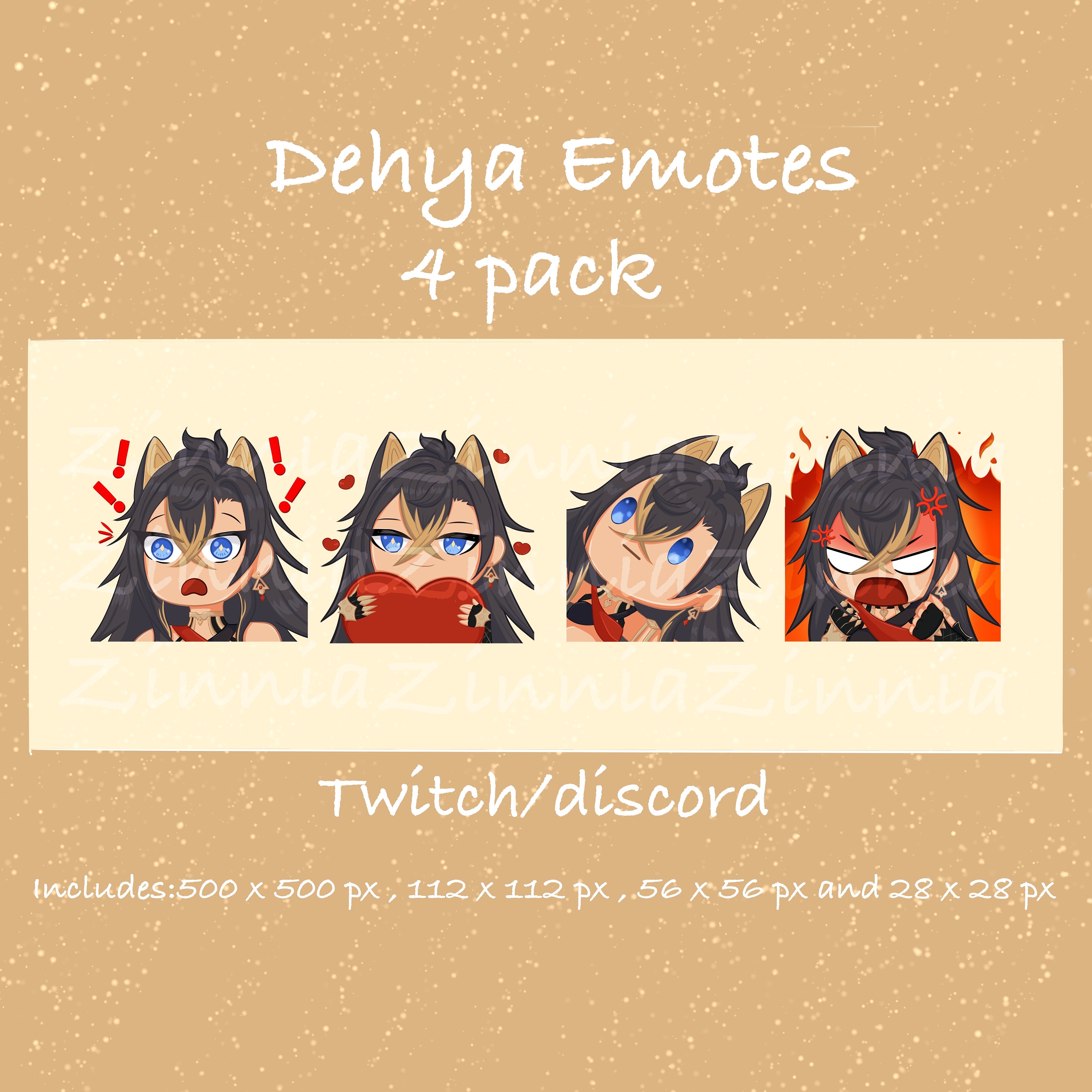 Twitch Emote Dehya Genshin. Streamer/ Discord/ Stream - Fhianri's