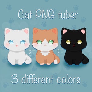 Cat PNG Tuber- 3 Pack