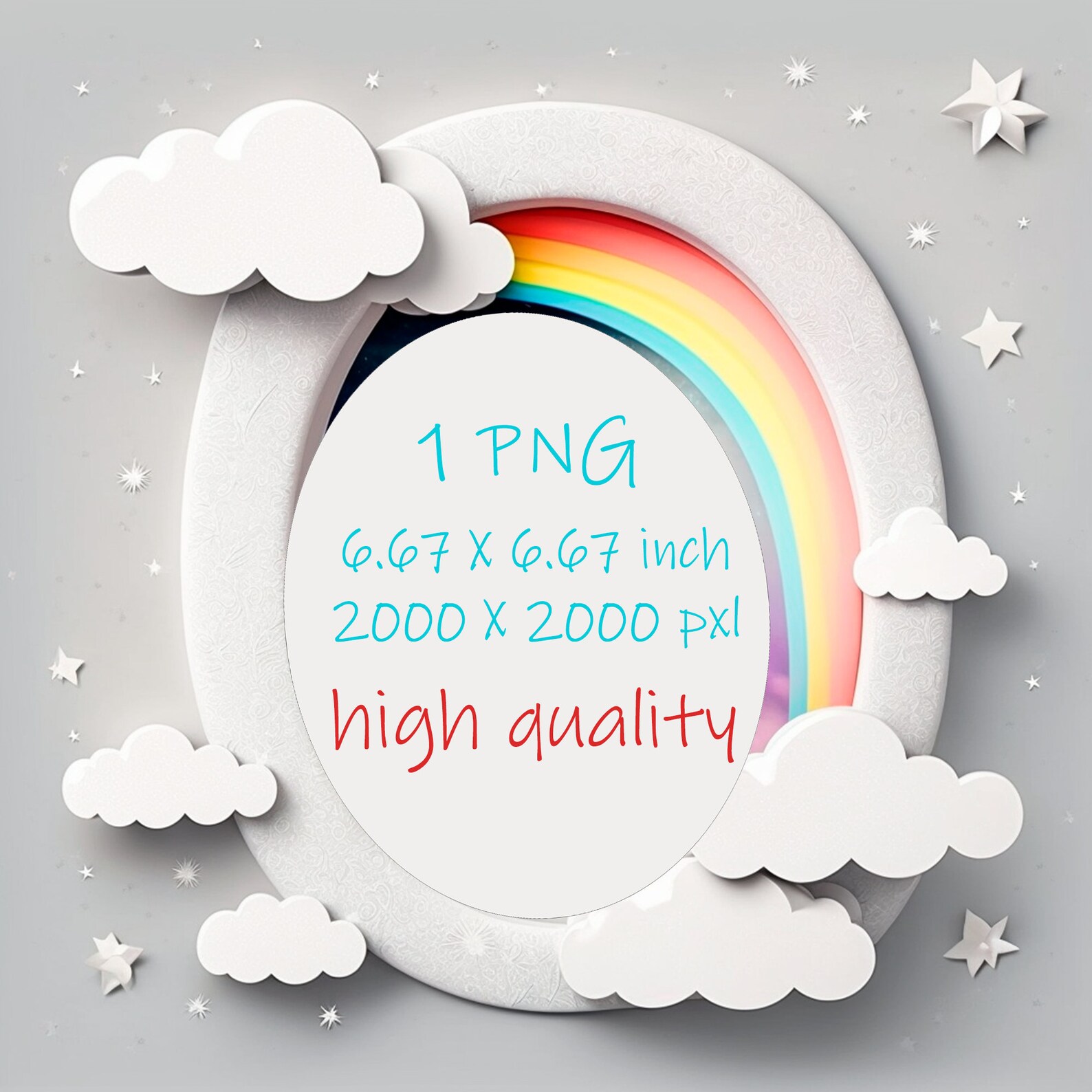 Cute Little Girl on the Moon, Fantasy Wall Art , High Quality Print