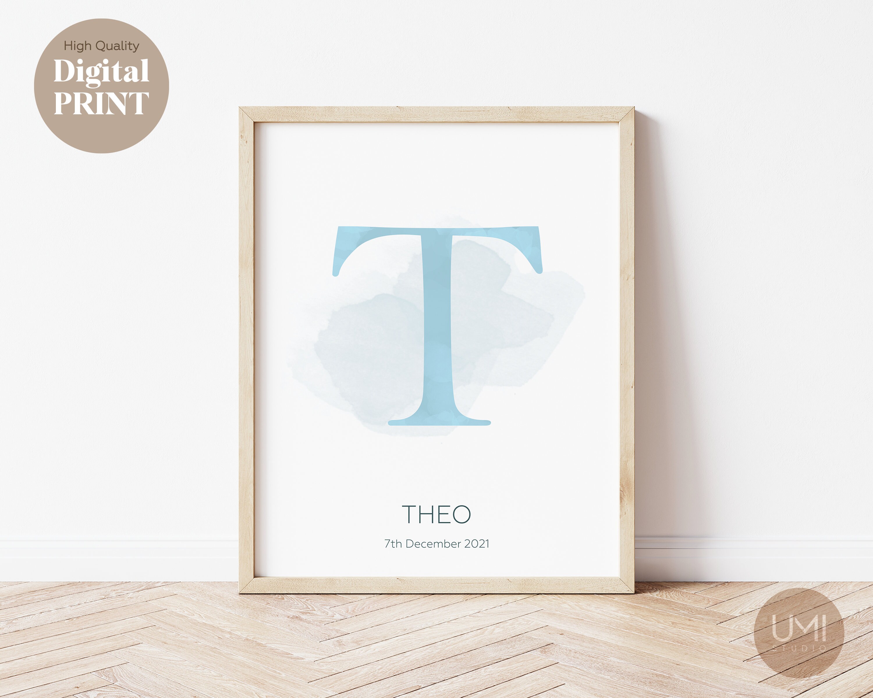 Custom Initial Print Name Printable Personalized Name Print - Etsy