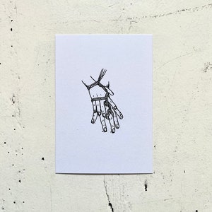 Postkarte : Hände in Bondage