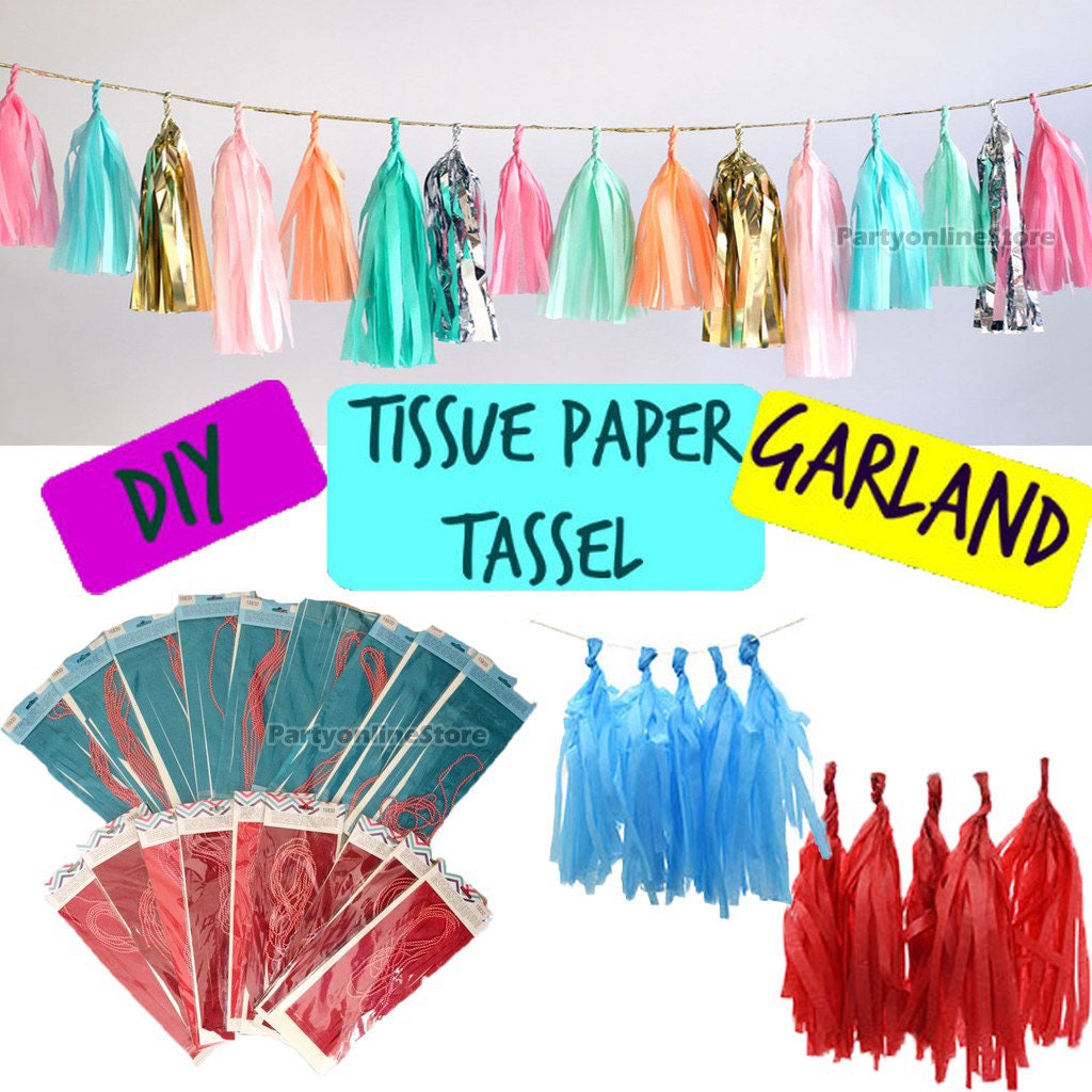 Tissue Paper Garland Etsy UK