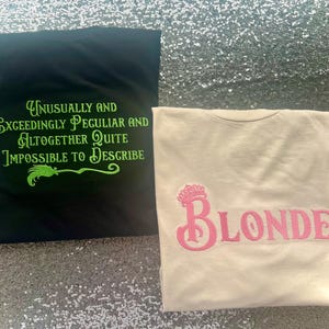 Hard to describe Blonde Embroidered Unisex top T-shirt Sweatshirt Hoodie