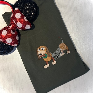 Slinky dog Embroidered Unisex top T-shirt Sweatshirt Hoodie