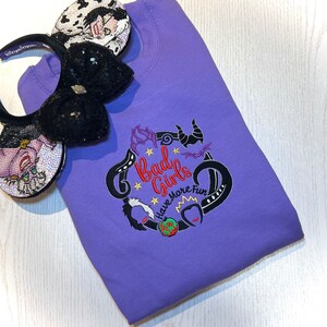 Villain bad girls Ursula Evil Queen Cruella Malificent Embroidered Unisex top T-shirt Sweatshirt Hoodie