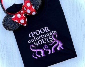 Ursula octopus legs poor unfortunate souls  Embroidered Unisex top T-shirt Sweatshirt Hoodie