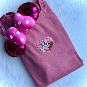 Lady and the Tramp Embroidered Unisex top T-shirt Sweatshirt Hoodie