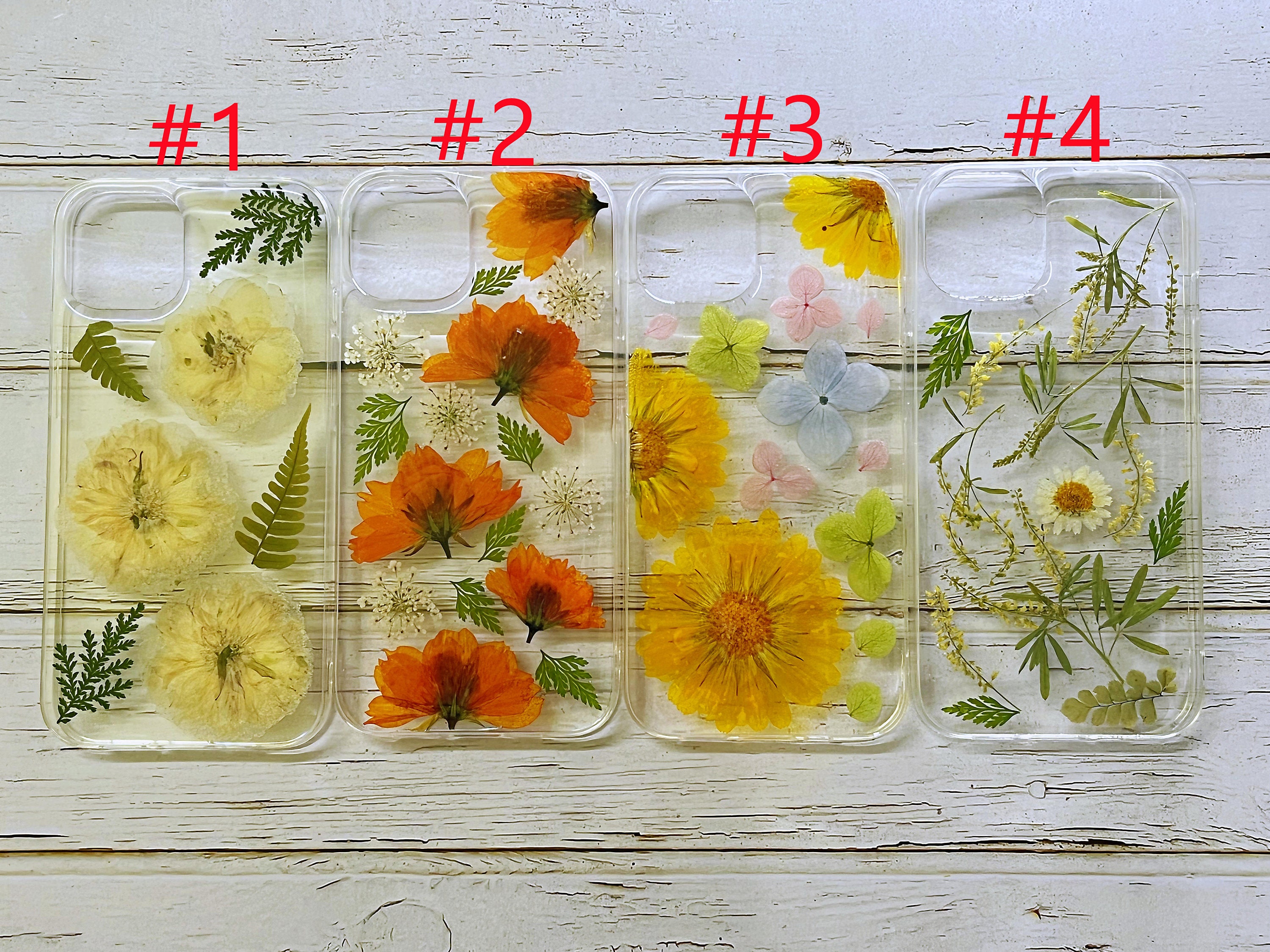 Pressed Flowers Phone Case for Iphone14 Proiphone 13 Pro Max Etsy