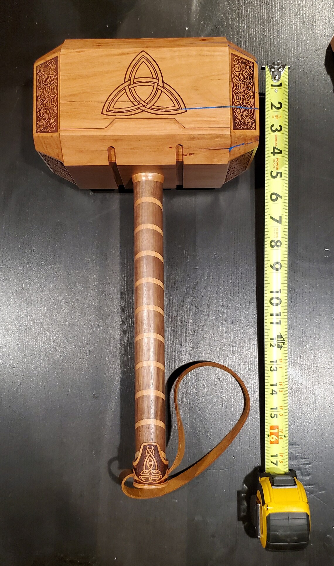 Wooden Thor's Hammer Mjolnir Replica Etsy