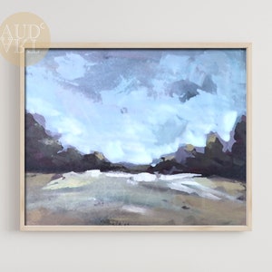 Blue Sky Landscape Wall Art, Printable Landscape, Instant Download Landscape, Digital Art Print #DA-104