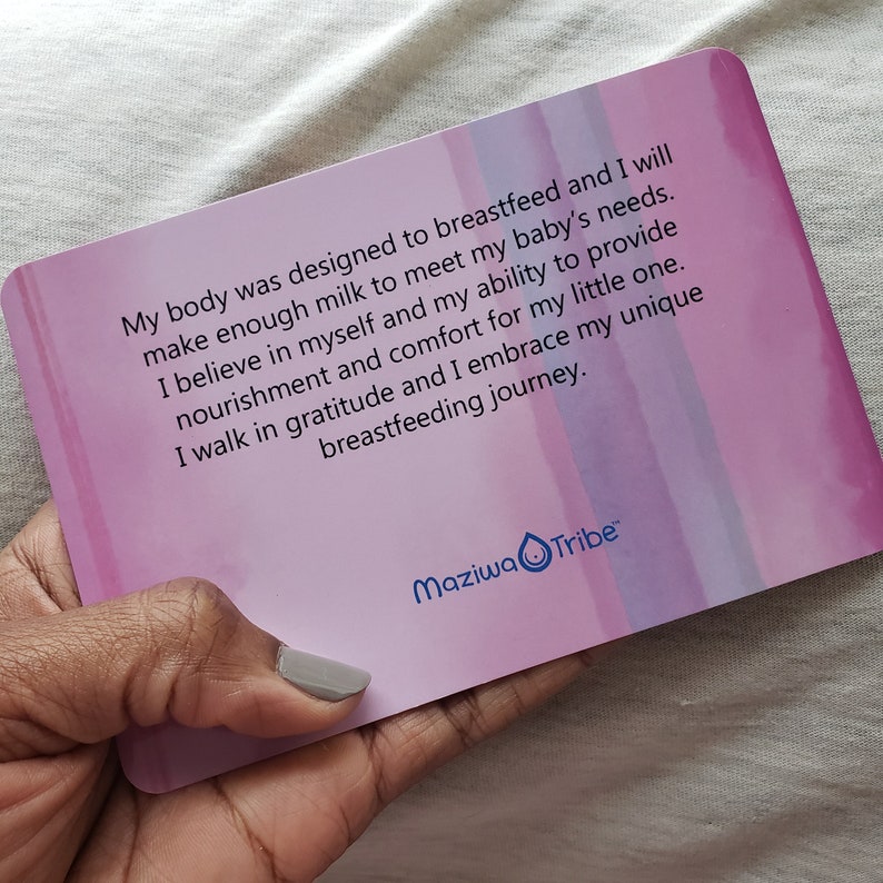 New Mom Breastfeeding Affirmation Card Deck of 30 Nursing image 7