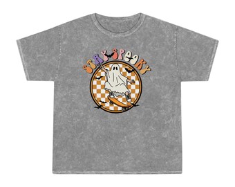 Skateboarding Ghost Tee T-Shirt | Stay Spooky, Mineral Wash