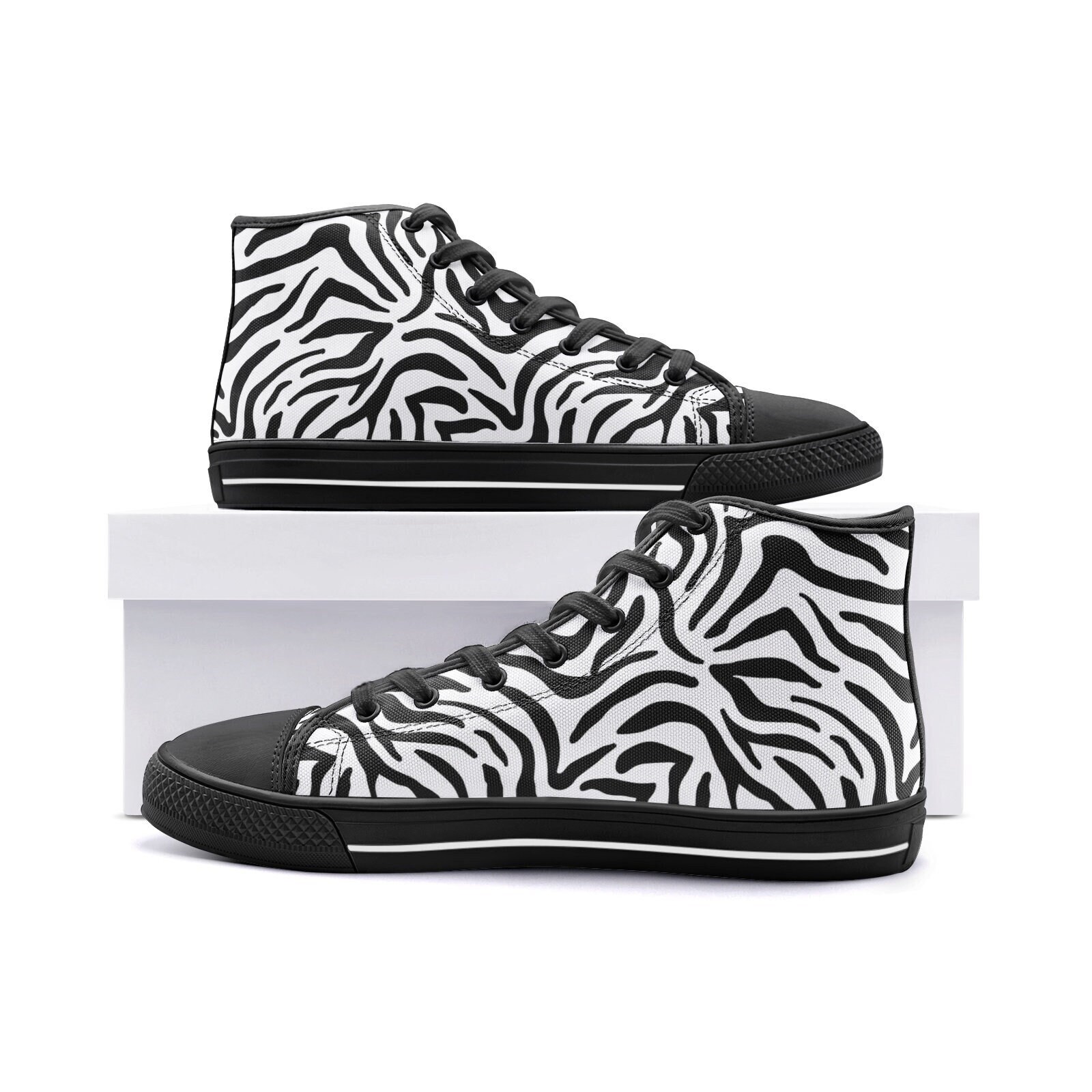 Zebra print converse - Etsy Nederland
