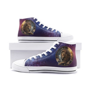 Leo Zodiac High Top Sneakers - Shoes Casual Wear | Horoscope Shoes for Birthday, Anniversary Gift Idea
