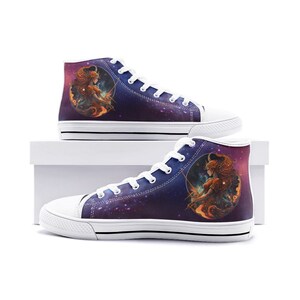 Sagittarius Zodiac High Top Sneakers - Shoes Casual Wear | Horoscope Shoes for Birthday, Anniversary Gift Idea