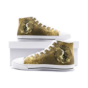 Gemini Zodiac High Top Sneakers - Shoes Casual Wear | Horoscope Shoes for Birthday, Anniversary Gift Idea