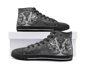 Gorilla Workout High Top Sneakers: Gym Shoes For Men