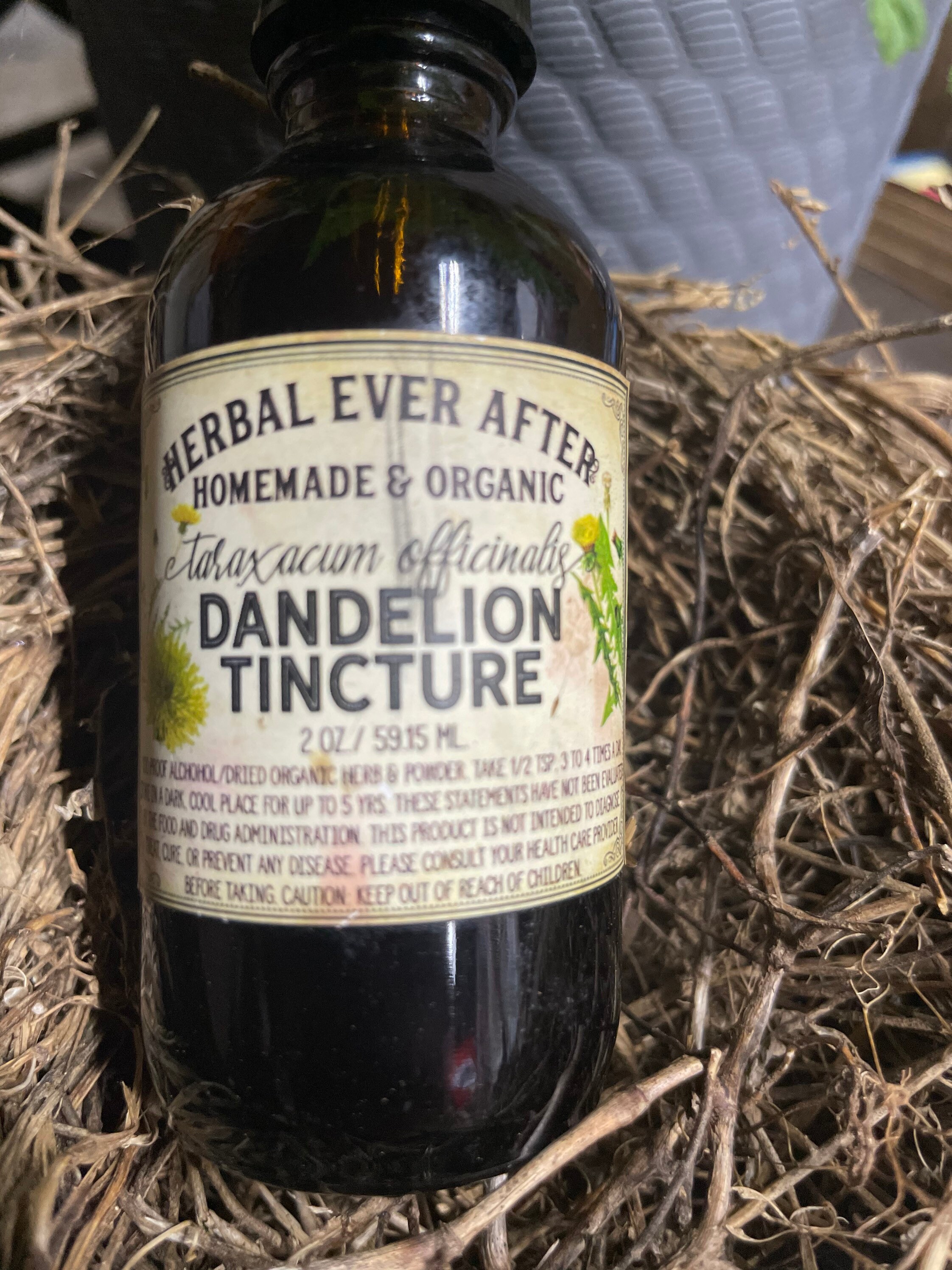 Dandelion Tincture Etsy