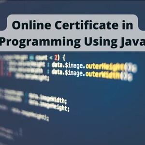 Online certificaat voor programmeren met Java | Online cursus | Digitaal | Onbeperkt toegang