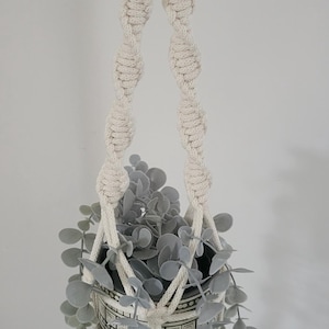 Twisted Pattern Macrame Plant Hanger | Home Decor | Holder | Handmade