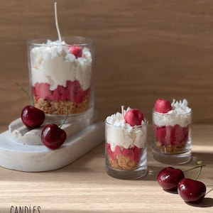 Cherry Pie Dessert Candle: Von Speisen inspirierte Duftkerze